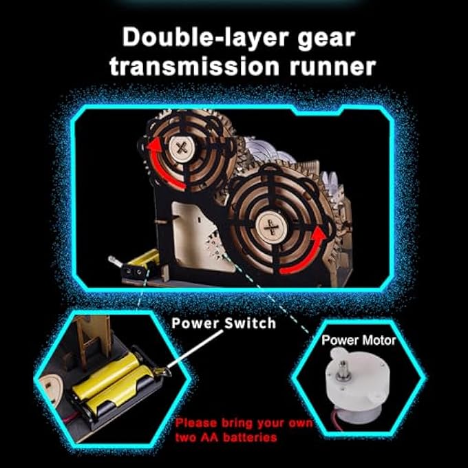 MARBLE RUN SET，3D WOODEN PUZZLES，MECHANICAL WOODEN MARBLE RUN MODEL FOR ADULTS KIT，FUN DIY MODEL KIT CRAFTS FOR ADULTS，MARBLE GAME FOR HOBBY ENTHUSASTS - Image 4